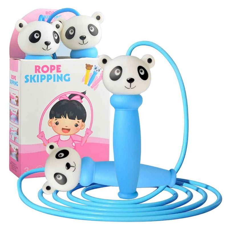JY1028 Cartoon Animal Design Kids Jump Rope Exercise Workout PVC Skipping Rope - Panda