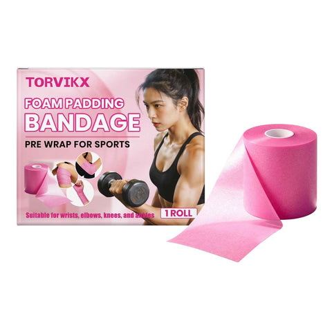 TORVIKX Foam Sports Protection Bandage Skin Friendly Outdoor Sports Buffer Wrapping Bandage, Length: 10m - 1 Roll
