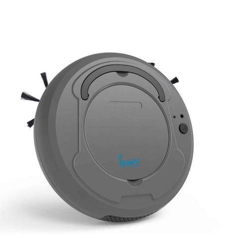 OB8 Rechargeable Smart Robot Vacuum Cleaner 3 In 1 Floor Sweeping Household Cleaning Machine - Grey
