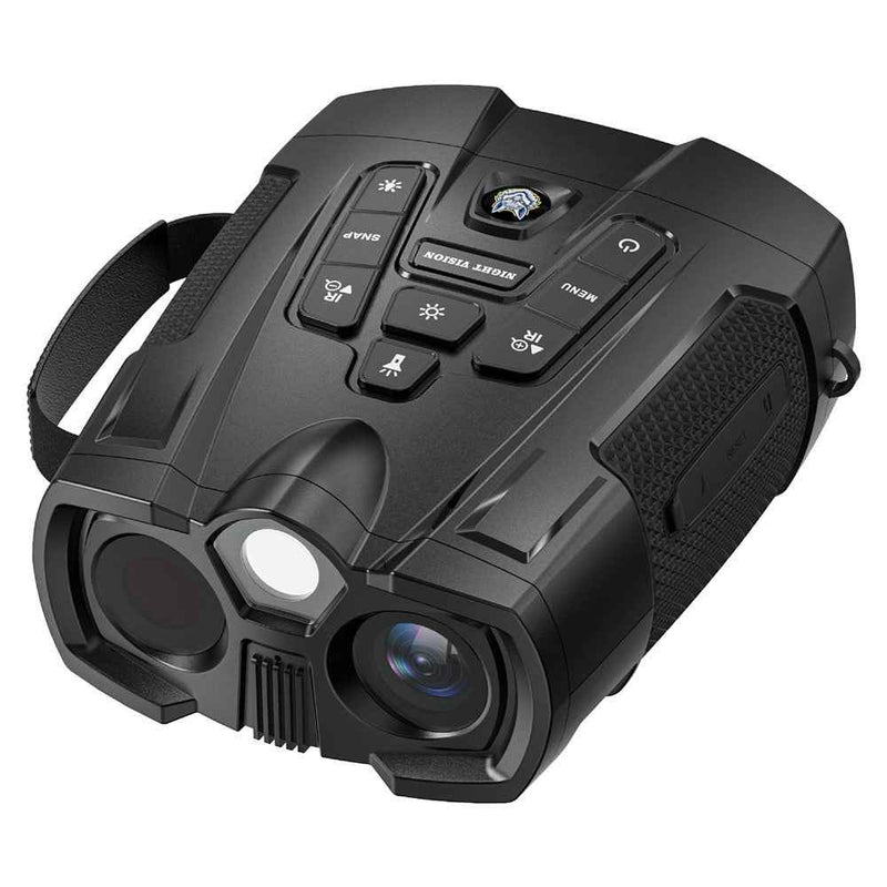 339 4K Digital Night Vision Binoculars 4.0 inch IPS Screen 10x Zoom 800m for Wildlife Security - Black