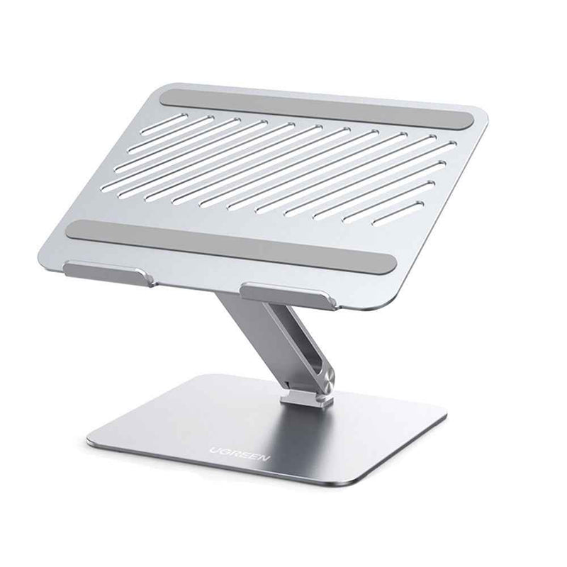 UGREEN 40291 Folding Aluminum Laptop Stand with Multi-Angle Adjustable Portable Desktop Tablet Holder for MacBook Air Pro Computers