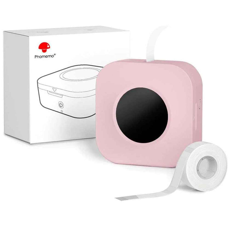 PHOMEMO Q30S DIY Sticker Label Maker Machine Mini Pocket Bluetooth-compatible Thermal Label Printer - Pink