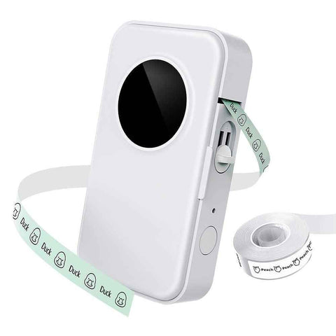 PHOMEMO Label Maker 203DPI Barcode Labeling Machine Wireless Bluetooth-compatible Thermal Mini Printer - White
