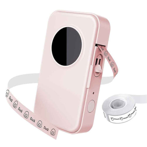 PHOMEMO Label Maker 203DPI Barcode Labeling Machine Wireless Bluetooth-compatible Thermal Mini Printer - Pink