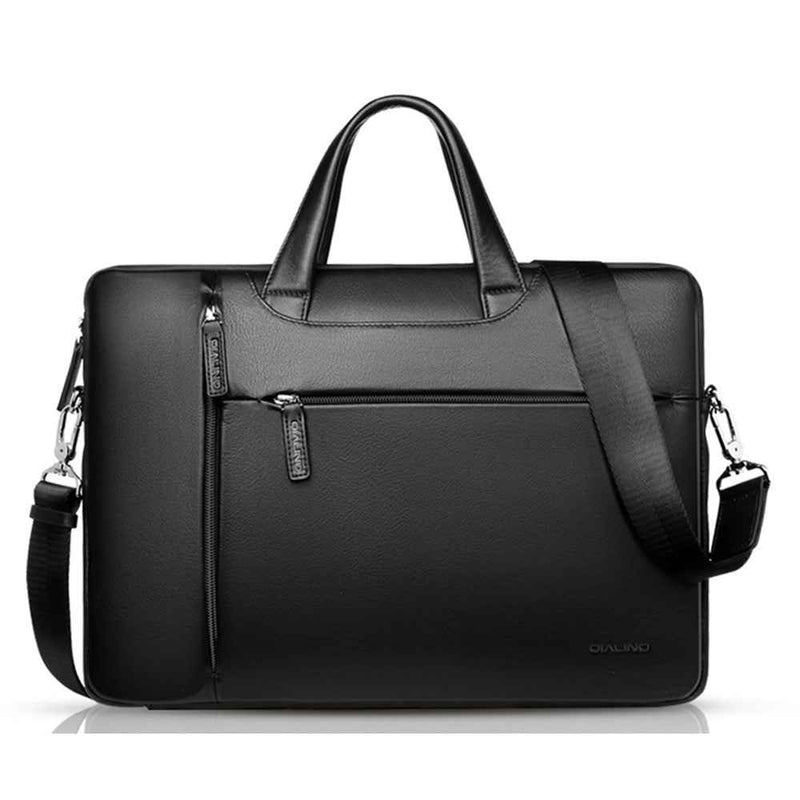 QIALINO For 13 Inch Universal Laptop Bag Genuine Cow Leather Notebook Carrying Case