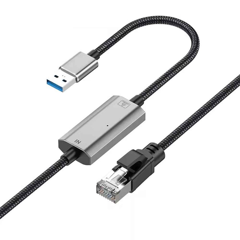 1.2m Gigabit Ethernet USB Adapter Cable USB3.0 to RJ45 LAN Network Cable 1000 / 100 / 10Mbps for Laptop / Desktop