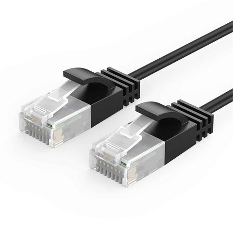 CABLECREATION CL0045 1m Pure Copper Cat6a Network Cable 10Gbps Thin Cord Computer Router RJ45 Ethernet Cable - Straight