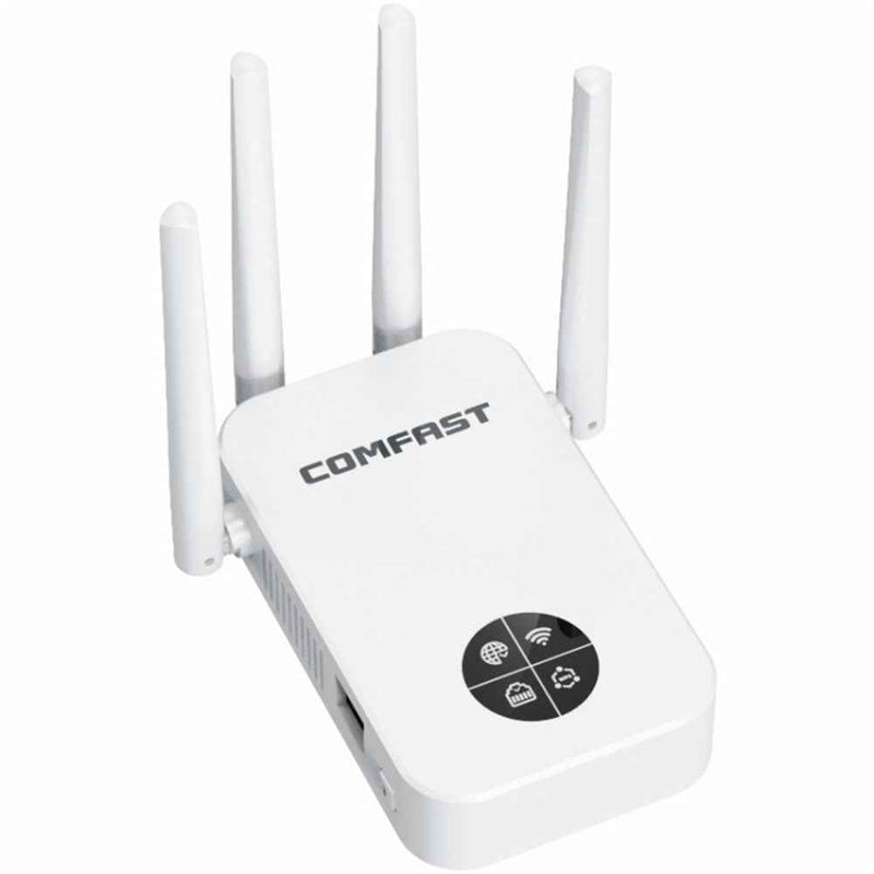 COMFAST CF-WR762AC 1200Mbps Wireless Signal Booster with OLED Display Screen Dual Band WiFi Repeater