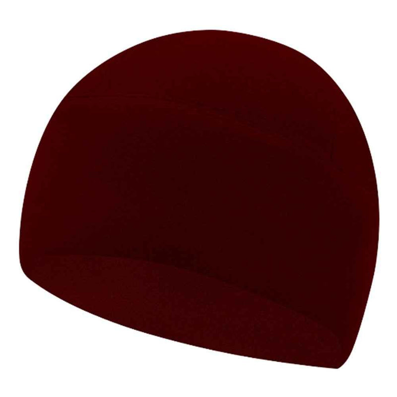 Winter Windproof Polar Fleece Beanie Hat Ear Protection Helmet Liner Cap for Motorcycle Riding - Wine Red