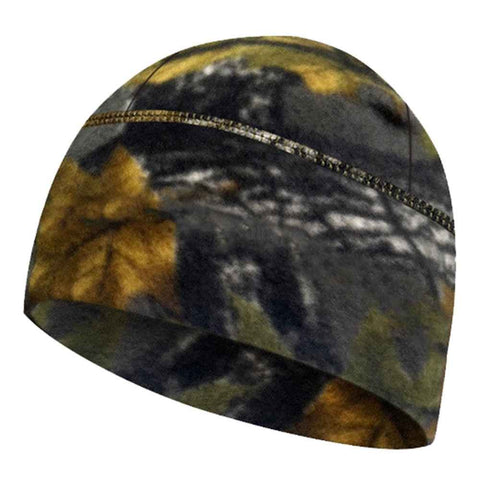 Winter Windproof Polar Fleece Beanie Hat Ear Protection Helmet Liner Cap for Motorcycle Riding - Jungle Camouflage