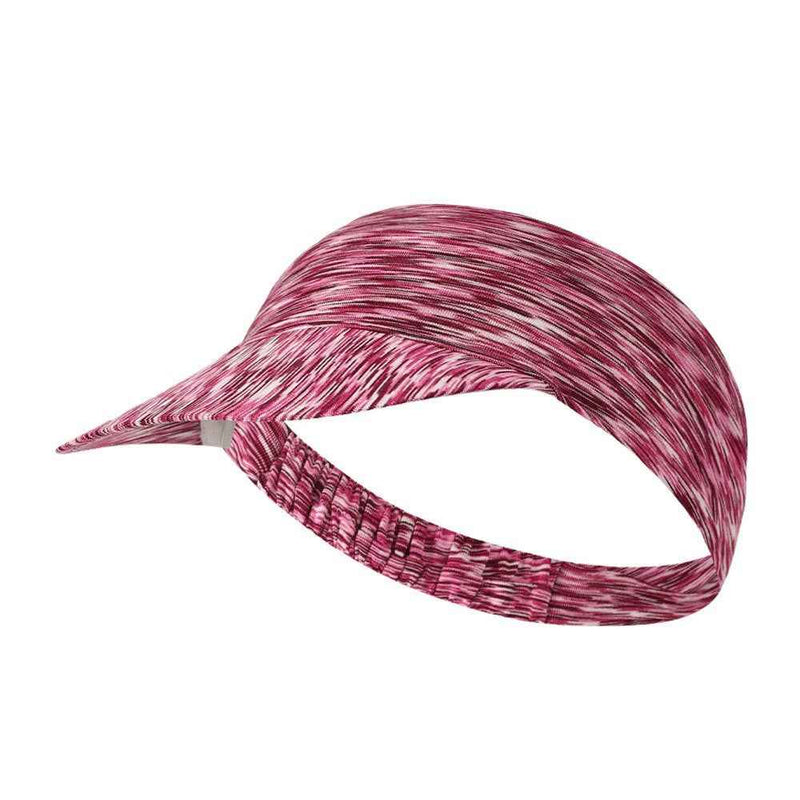 Outdoor Running Sports Sun Visor Cap Breathable Wide Brim Sweat Wicking Quick Dry Empty Top Hat - Red