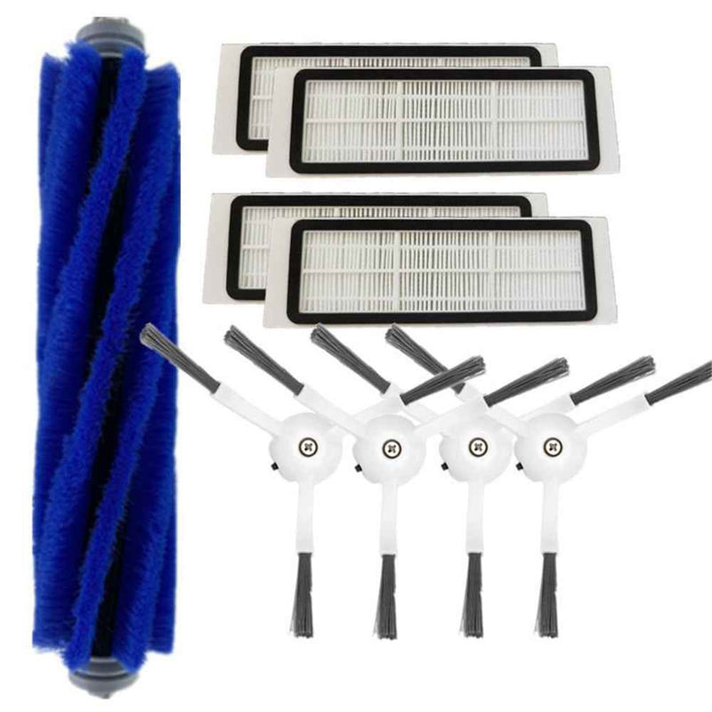 1PC Main Brush + 4PCS Filters + 4PCS Side Brush Kit for Robo Rock S5 S6 Xiaowa E2 E3 E4 Xiaomi 1 1S Vacuum Cleaner
