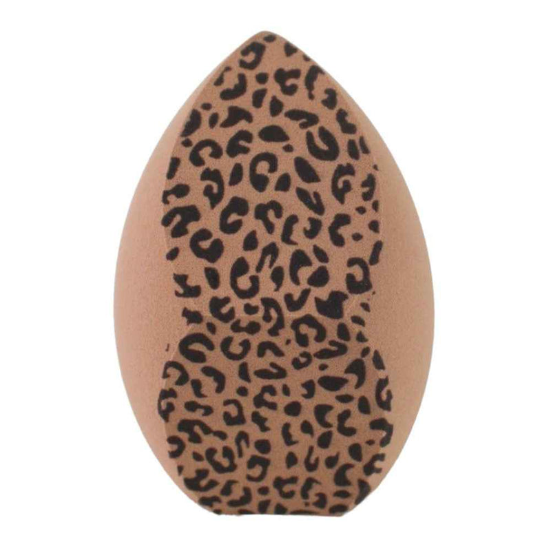 Large Size Leopard Print Makeup Sponge Dry / Wet Use Foundation Blender Cosmetic Puff