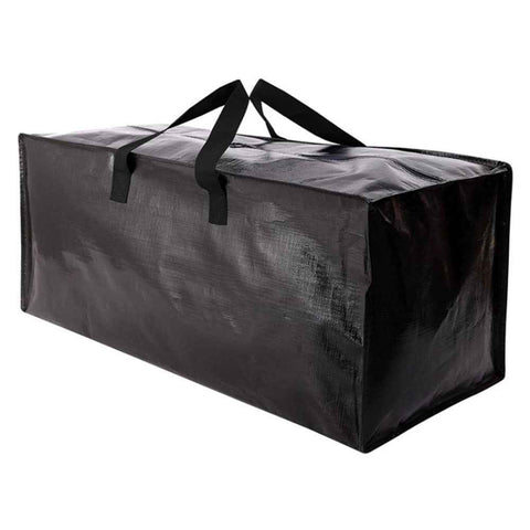PP Moving Tote Bag Thickened Waterproof Luggage Packing Storage Moving Bag - Black