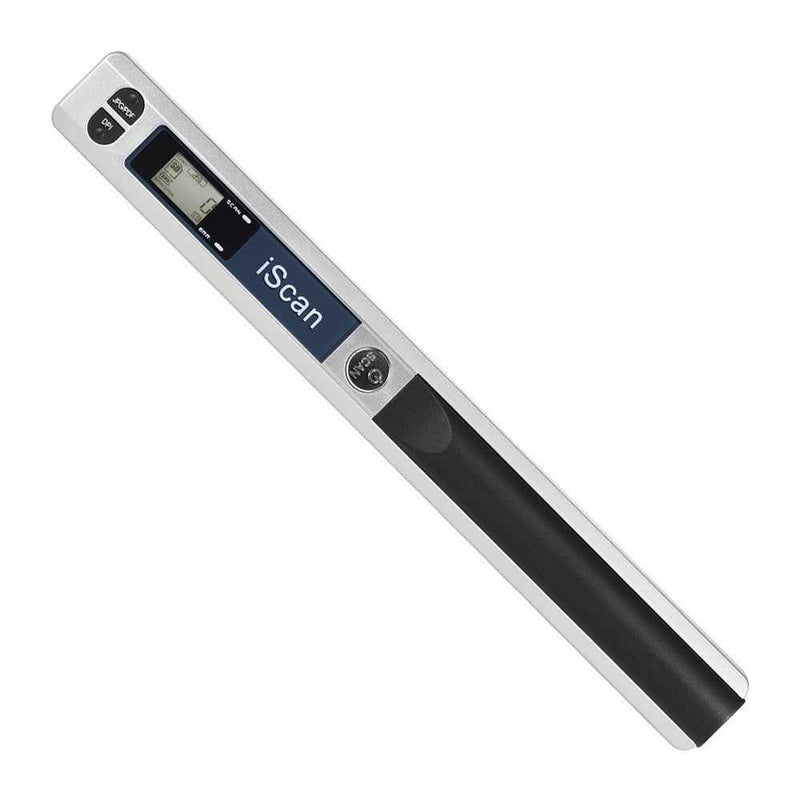 Portable Handheld A4 Documents Images HD Wireless Scanner Wand with LCD Display - Silver