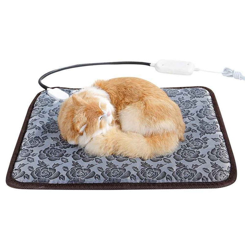Pet Heating Pad Pet Winter Warmer Anti-Bite Tube Anti-Dirty Mat Bed Blanket Waterproof Electric Bed Mat for Dogs Cats - EU Plug