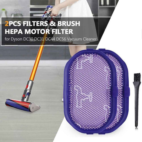 HEPA Motor Filter Replacement for Dyson DC30 DC31 DC44 DC56 Vacuum Cleaner - 2 Filters & 1 Brush
