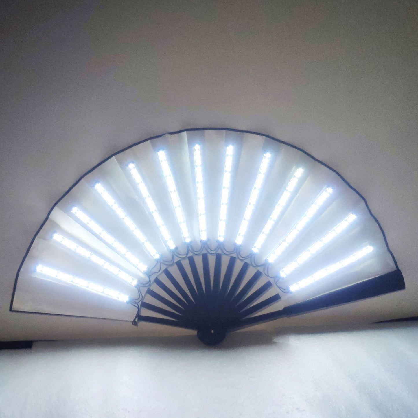 00021-LED-Prom-Lighting-Folding-Fan-Bar-Colorful-Atmosphere-Group-Props,-Color:-White