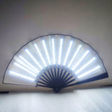00021-LED-Prom-Lighting-Folding-Fan-Bar-Colorful-Atmosphere-Group-Props,-Color:-White