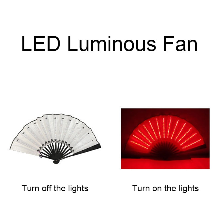 00021-LED-Prom-Lighting-Folding-Fan-Bar-Colorful-Atmosphere-Group-Props,-Color:-White