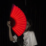 00021-LED-Prom-Lighting-Folding-Fan-Bar-Colorful-Atmosphere-Group-Props,-Color:-White