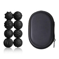 8Pcs / Set Magnetic Sensory Balls Silicone Anti Anxiety Stress Relief Toy Gift with Storage Case - Black