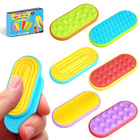 6Pcs / Set Sensory Magnet Toy Silicone Magnetic Slider for Autism Anxiety Stress Relief Toy