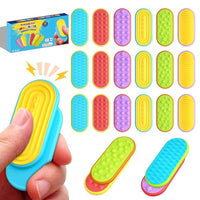 18Pcs / Set Sensory Magnet Toy Silicone Magnetic Slider for Autism Anxiety Stress Relief Toy