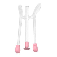 2 in 1 Portable Clip and Silicone Suction Stick Contact Lens Wearing Picking Auxiliary Tool (BPA Free, FDA Certified) - Pink