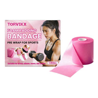 TORVIKX Foam Sports Protection Bandage Skin Friendly Outdoor Sports Buffer Wrapping Bandage, Length: 10m - 1 Roll