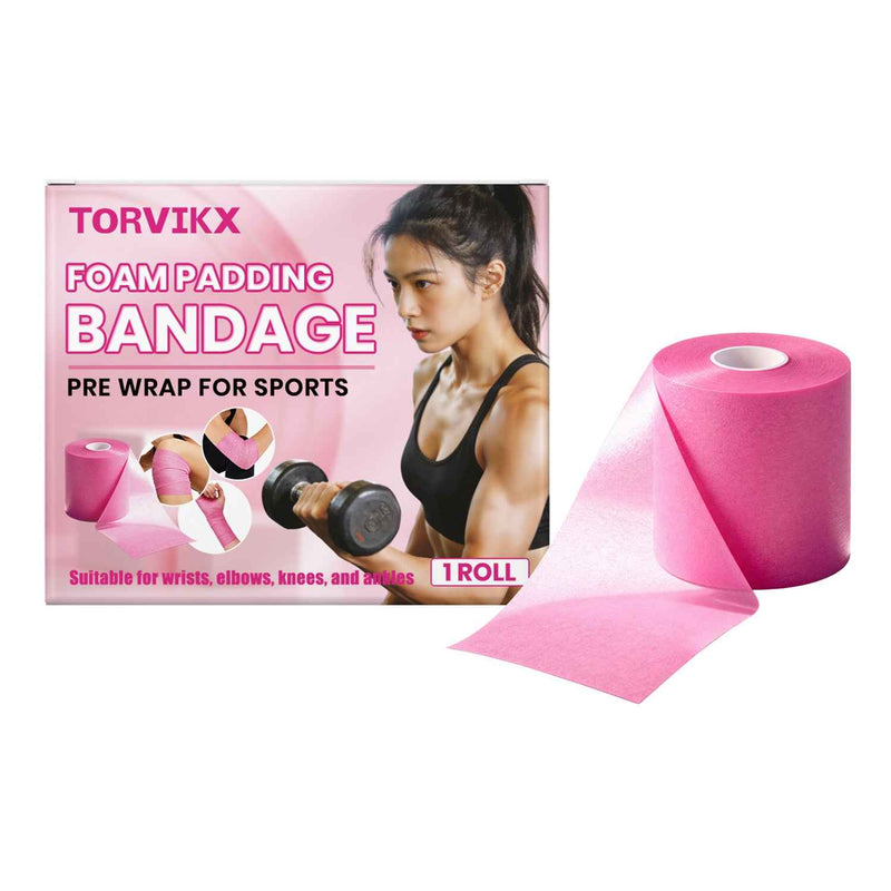 TORVIKX Foam Sports Protection Bandage Skin Friendly Outdoor Sports Buffer Wrapping Bandage, Length: 10m - 1 Roll