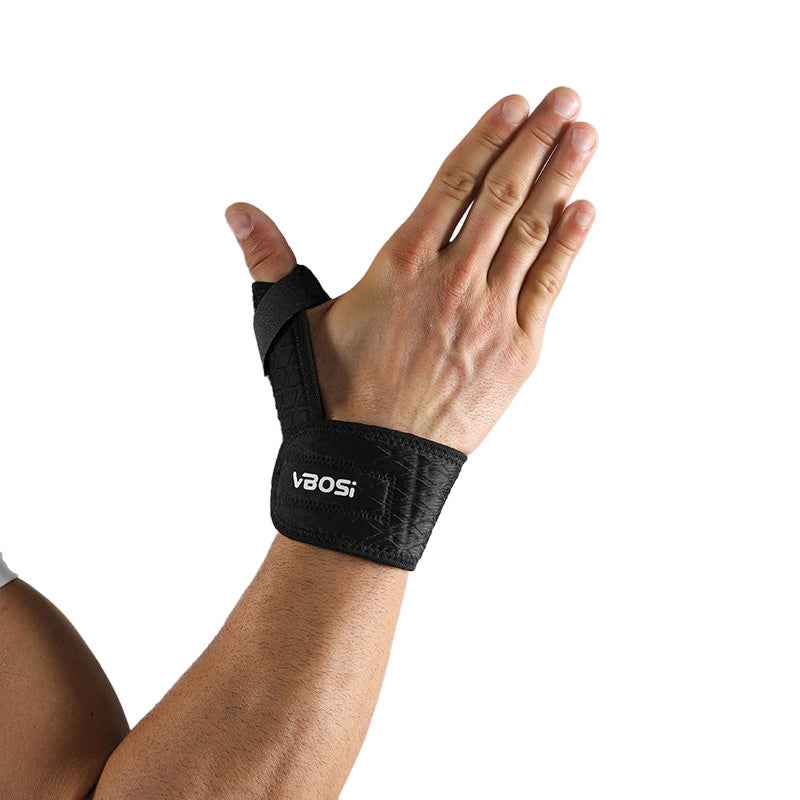 VBOSI 7308V 1Pc Adjustable Wrist Brace Breathable Thumb Support Steel Splint Wrist Guard - Black
