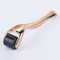 540 Micro Needles Titanium Microneedle Derma Roller Needle Skin Care for Facial Wrinkles Hair Loss Stretch Marks - Golden/0.5mm