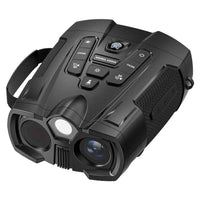 339 4K Digital Night Vision Binoculars 4.0 inch IPS Screen 10x Zoom 800m for Wildlife Security - Black