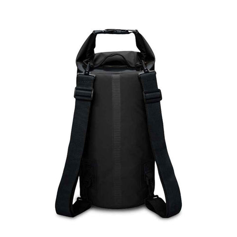15L Waterproof Dry Bag Bucket Backpack for Kayaking Rafting Beach - Black