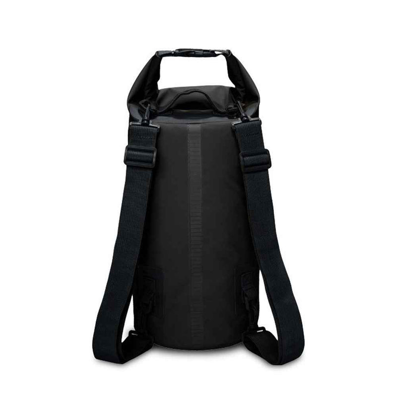 15L Waterproof Dry Bag Bucket Backpack for Kayaking Rafting Beach - Black