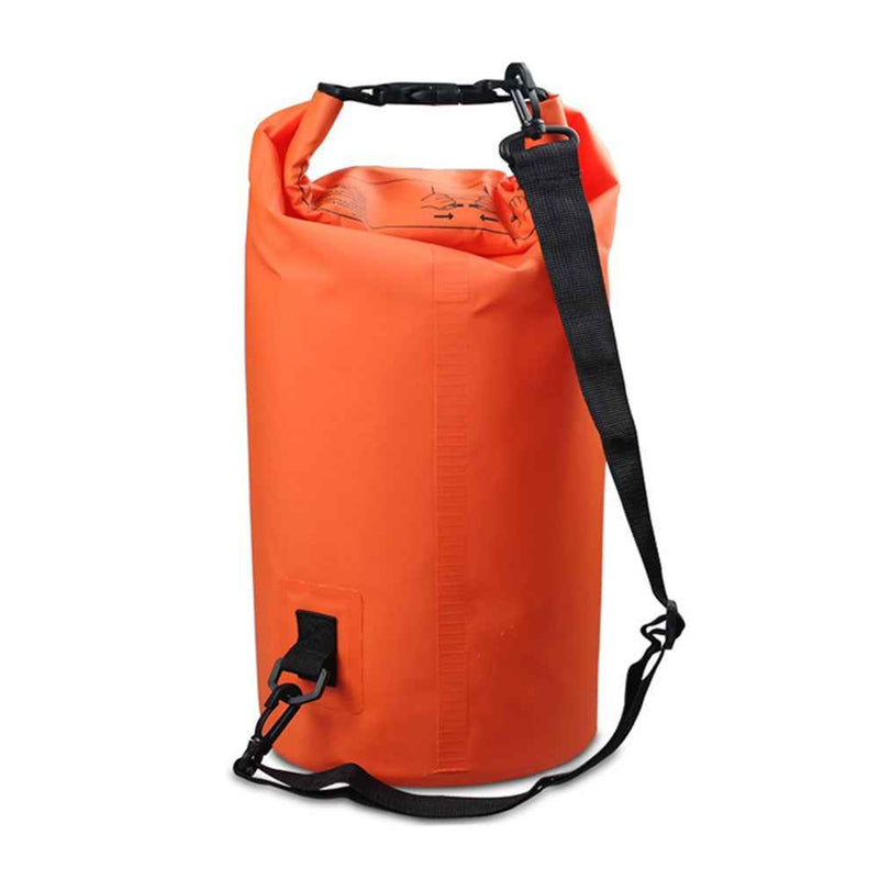 15L Outdoor Waterproof Swimming Bag Bucket Lightweight Floating Dry Sack - Orange