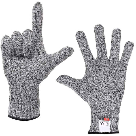 1 Pair Wear Cut Resistant Gloves Guard for Kitchen Butcher Flying Kites - XS (16.5cm)