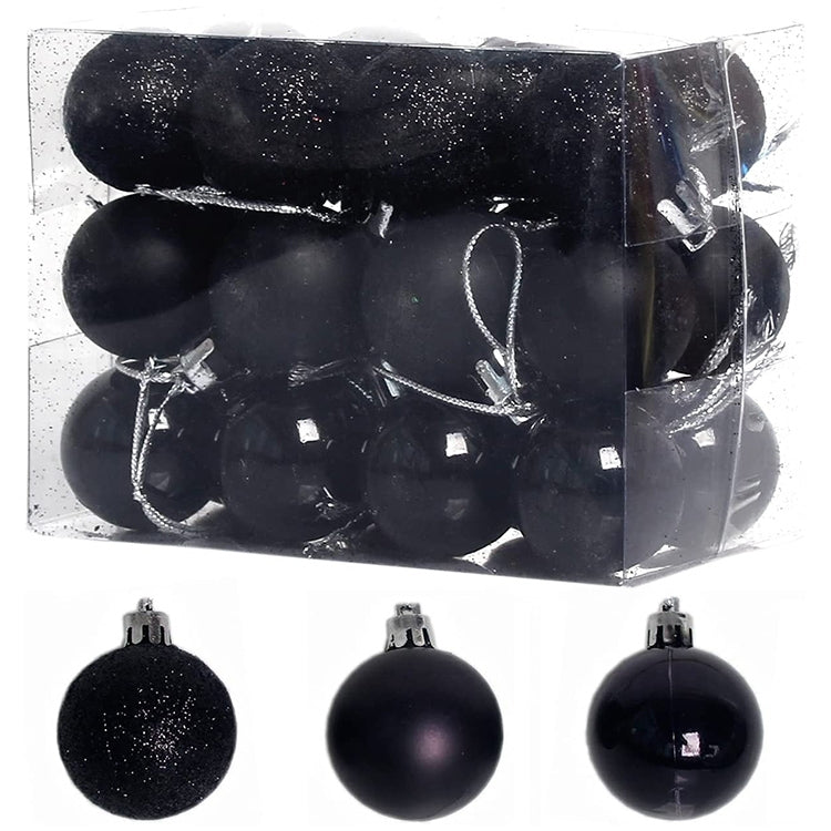 1-Box-3cm-Home-Christmas-Tree-Decor-Ball-Bauble-Hanging-Xmas-Party-Ornament-Decorations(black)