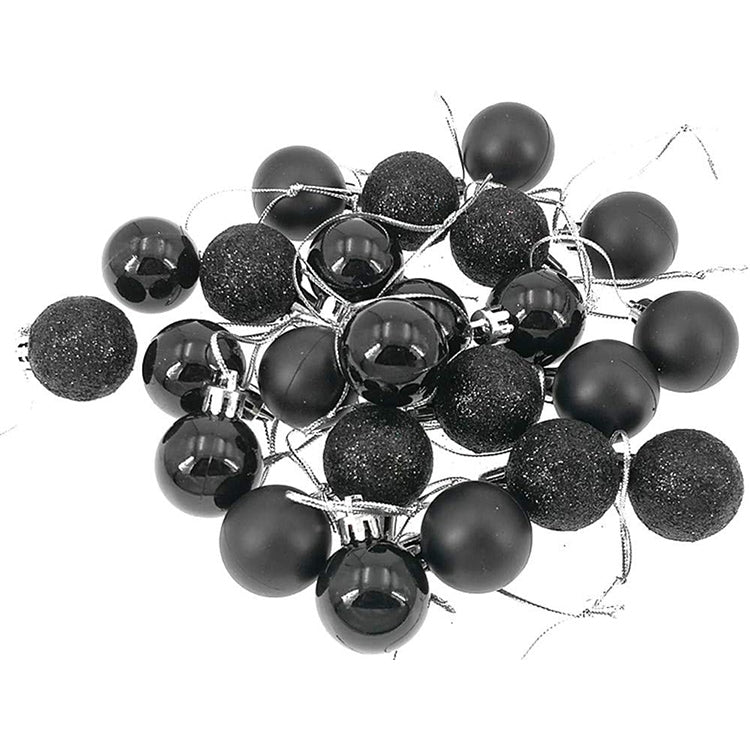 1-Box-3cm-Home-Christmas-Tree-Decor-Ball-Bauble-Hanging-Xmas-Party-Ornament-Decorations(black)