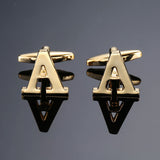 1-pair-gold-letters-A-Z-name-Cufflinks-men-French-shirt-Cufflinks(M)