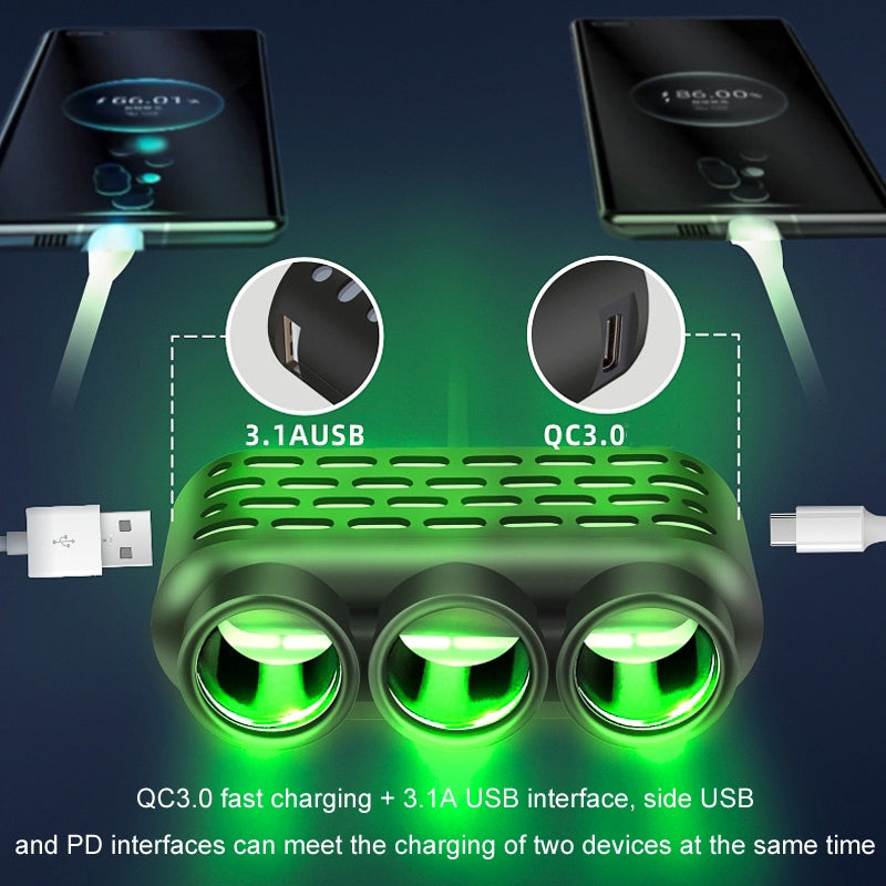 1-To-3-12V/24V-Car-Cigarette-Lighter-Charger-Multi-function-Seven-color-Light(120W)