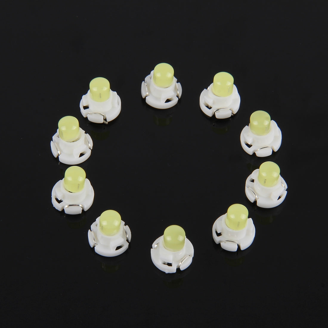 10-PCS-2W-T4.2-Wedge-Instrument-Panel-LED-Light-Dashboard-Indicator-Lamp-Bulb(White-Light)