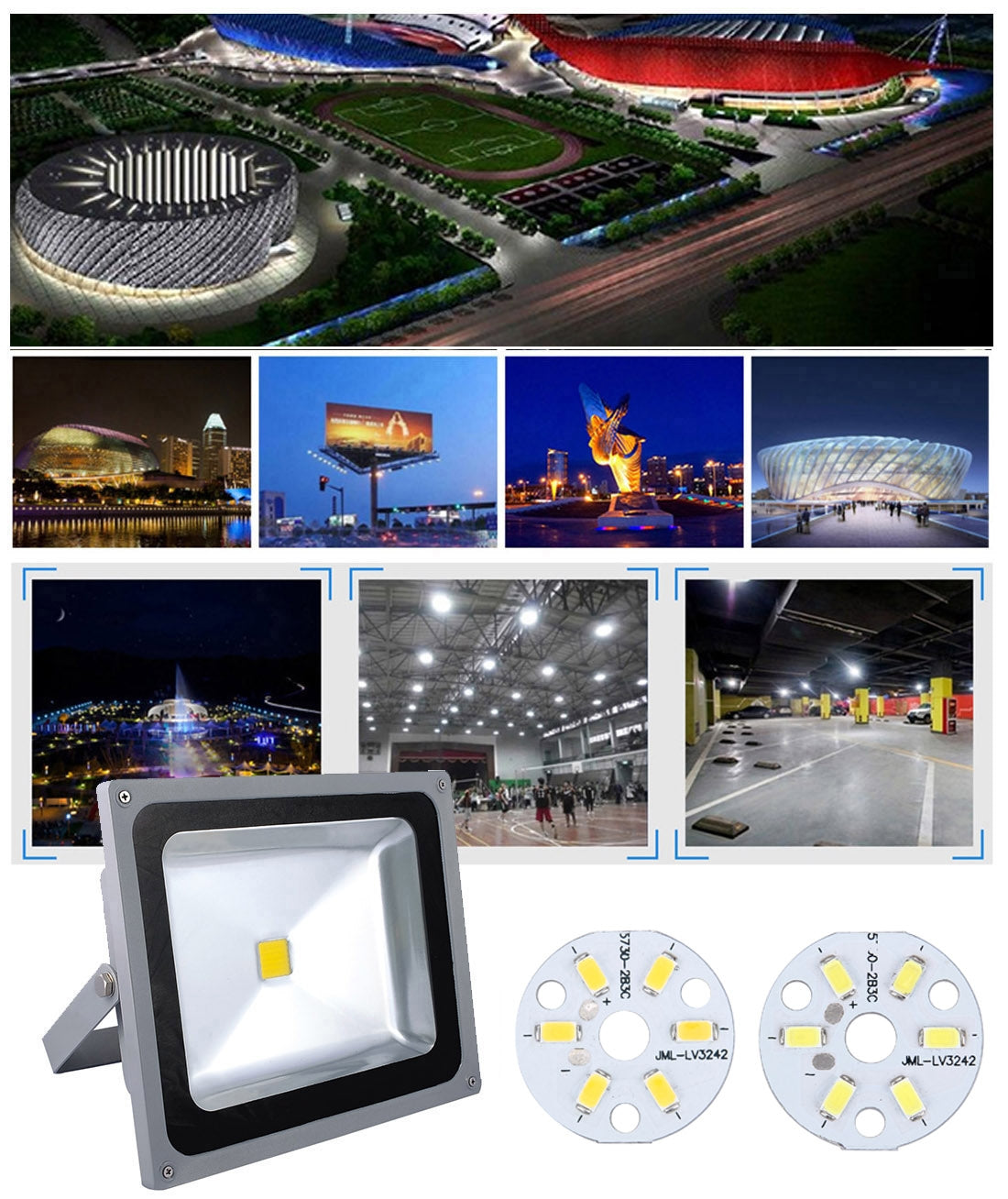10-PCS-3W-SMD-5730-Aluminum-Base-Light-Panel,-6-LEDs-270-LM-3000-6500K,-Diameter:-32mm