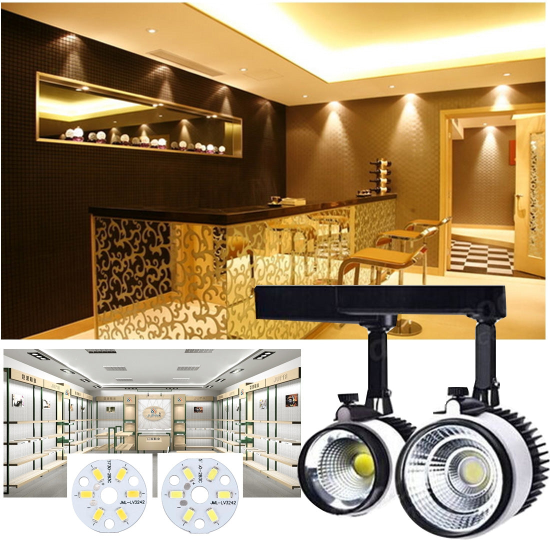 10-PCS-3W-SMD-5730-Aluminum-Base-Light-Panel,-6-LEDs-270-LM-3000-6500K,-Diameter:-32mm