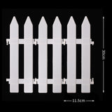 10-PCS-Christmas-Decoration-White-Plastic-Tips-Fence-Christmas-Tree-Fence