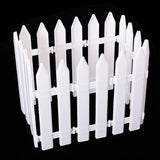 10-PCS-Christmas-Decoration-White-Plastic-Tips-Fence-Christmas-Tree-Fence