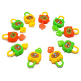 10-PCS-Colorful-Plastic-Cartoon-Toy-Lock-for-Kids-with-Keys-Birthday-Toy,-Random-Color-Delivery
