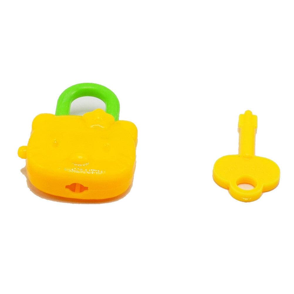 10-PCS-Colorful-Plastic-Cartoon-Toy-Lock-for-Kids-with-Keys-Birthday-Toy,-Random-Color-Delivery