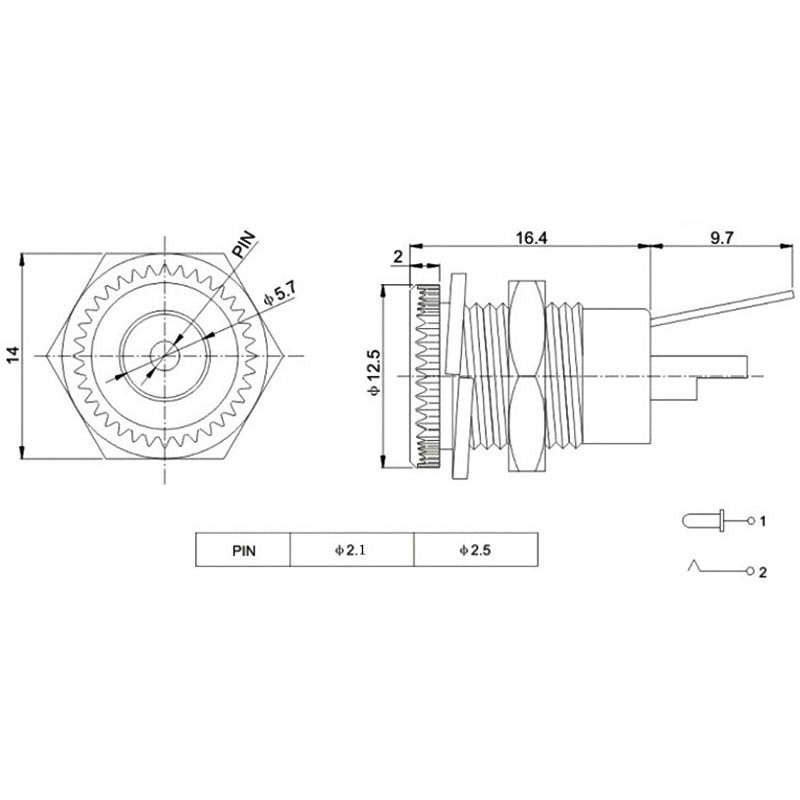 10-PCS-DC099-5.5x2.1-Power-Jack-Socket-Female-Panel-Mount-Connector(5.5x2.1)